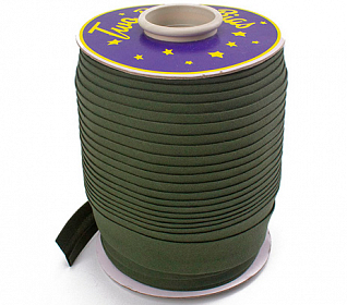 Косая бейка х/б Хаки (327) 20мм (рул.73,15м)